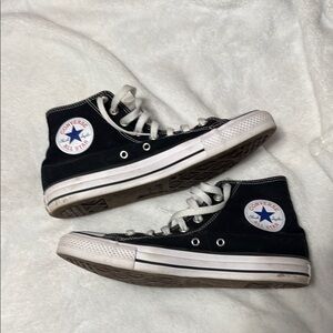 Converse Black and White High-Top Sneakers Classic Design